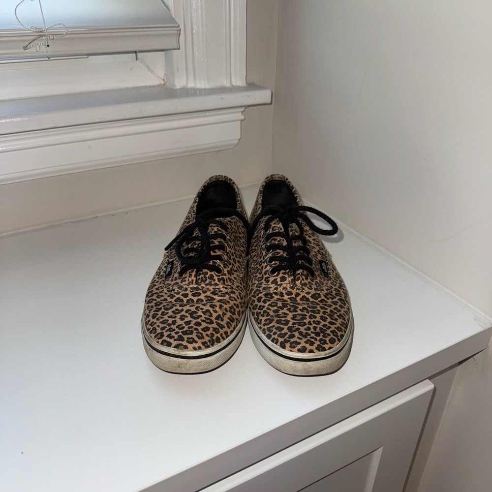 Vans Leopard Print Womens Sneakers